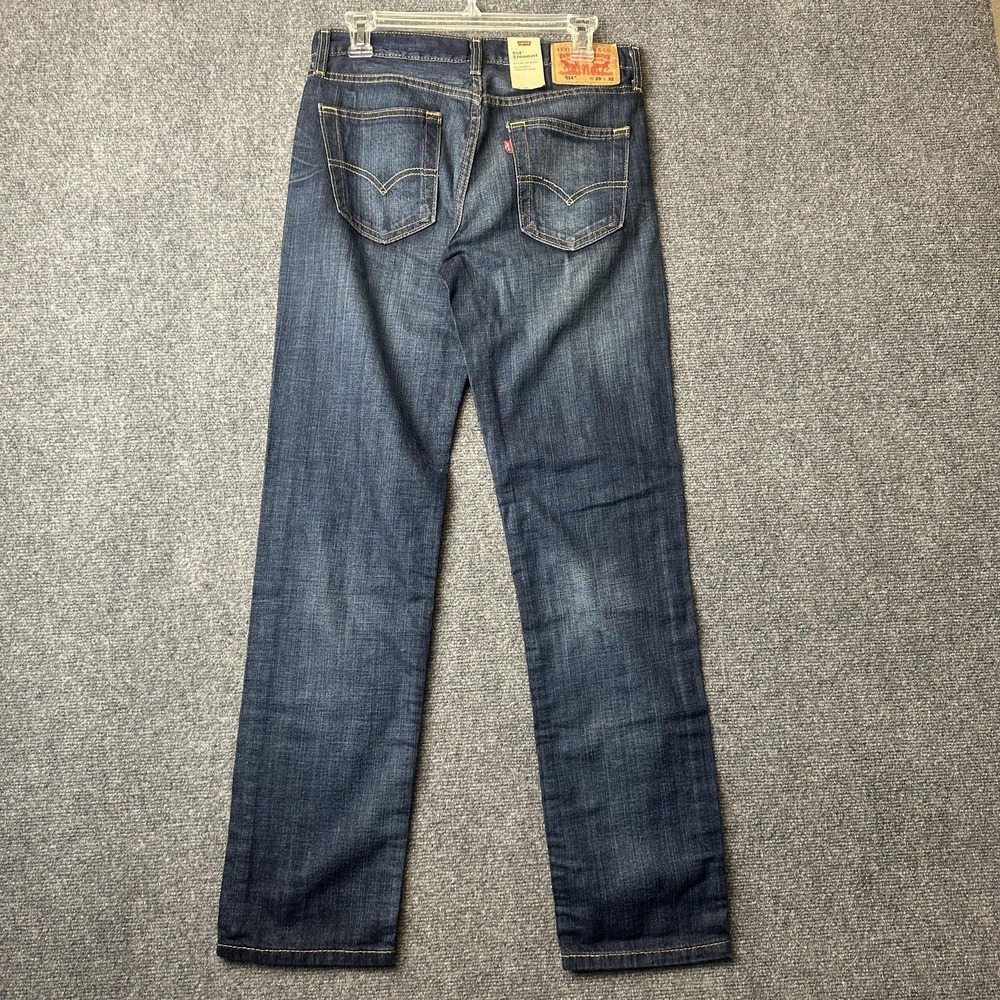 Levi's 514 Jeans Mens 29x32 Blue Medium Wash Straight Fit Classic Denim Pants - Picture 4 of 10